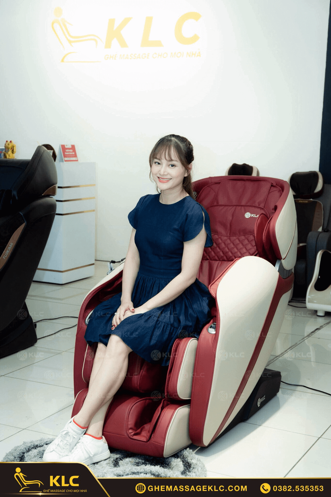 Diễn viên Lan Phương trải nghiệm và lựa chọn ghế massage dành tặng cho bố mẹ