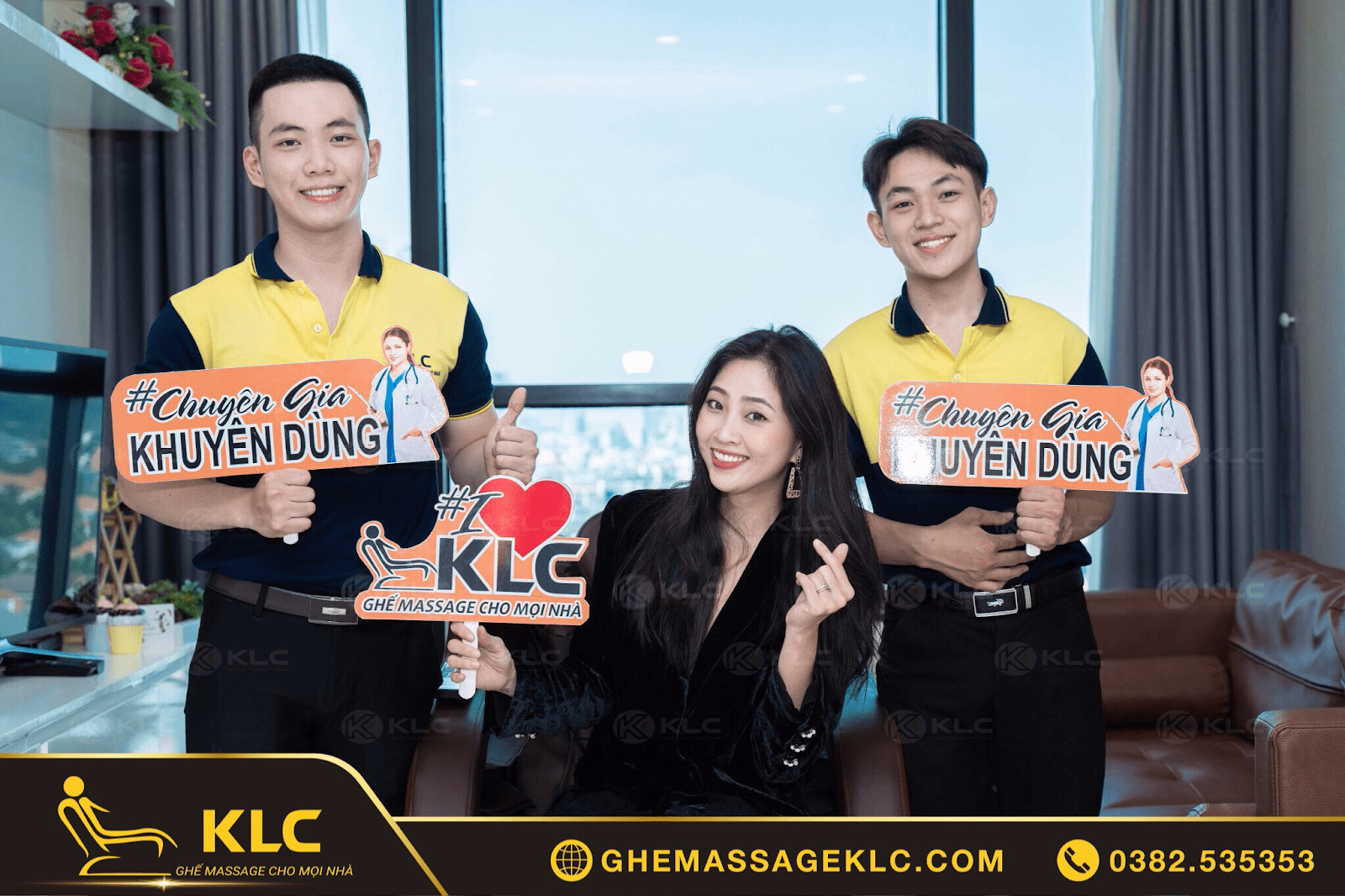 MC Liêu Hà Trinh đã tin tưởng lựa chọn ghế massage KLC cho gia đình sử dụng