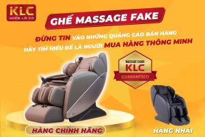 Tại sao nhiều loại ghế massage bán online lại rẻ hơn ghế KLC?