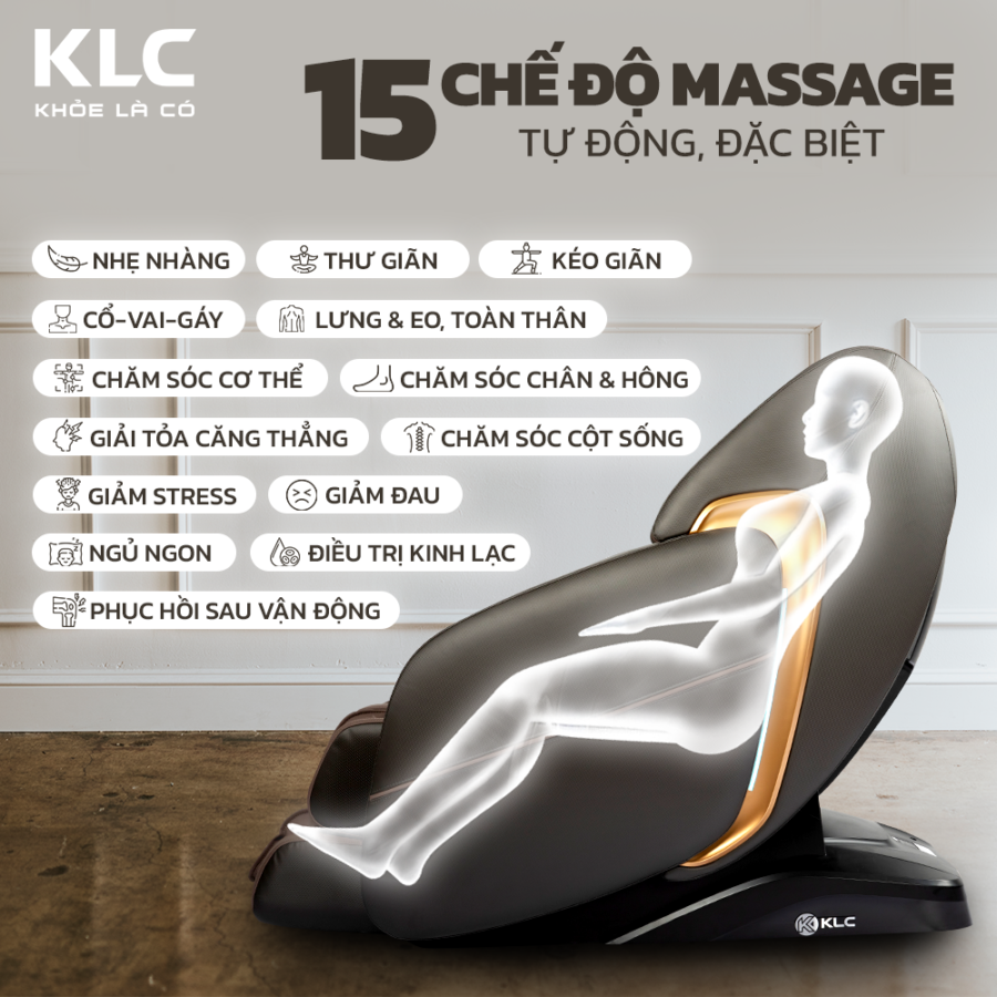 Ghế massage K68 khắc tinh chứng đau mỏi cổ vai gáy 