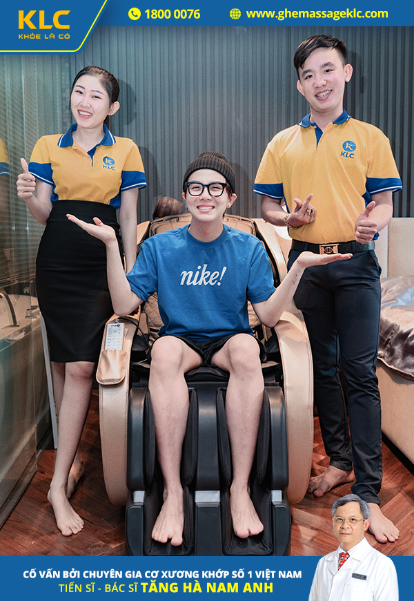 Duy Khánh tin dùng ghế massage KLC KY707