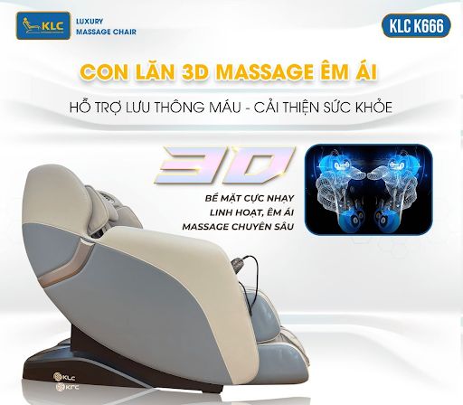 Con lăn 3D là gì? Hiểu rõ về con lăn 3D trên ghế massage toàn thân