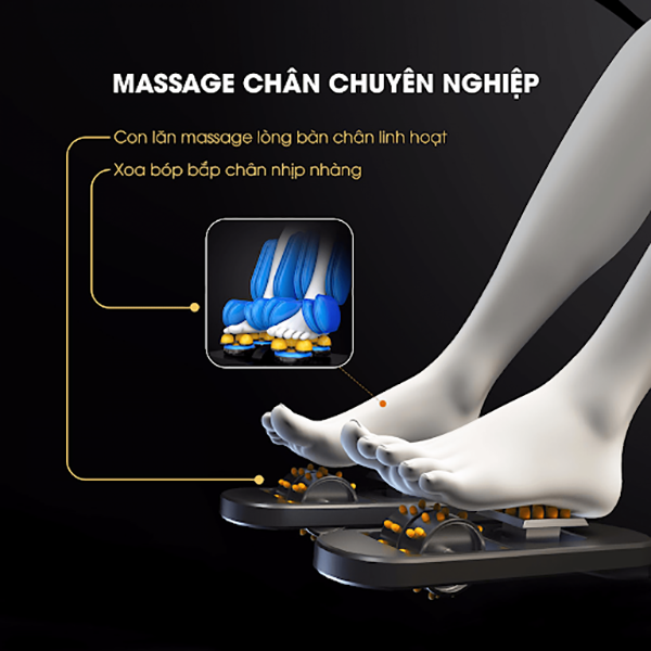 Những tuyệt kỹ massage chân chỉ có ở ghế massage toàn thân
