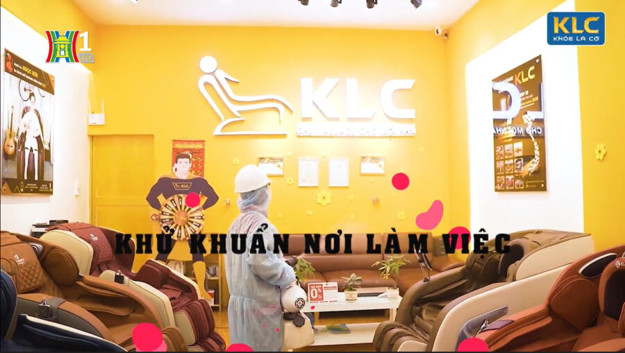 Ghế massage chính hãng KLC lên đài truyền hình Hà Nội