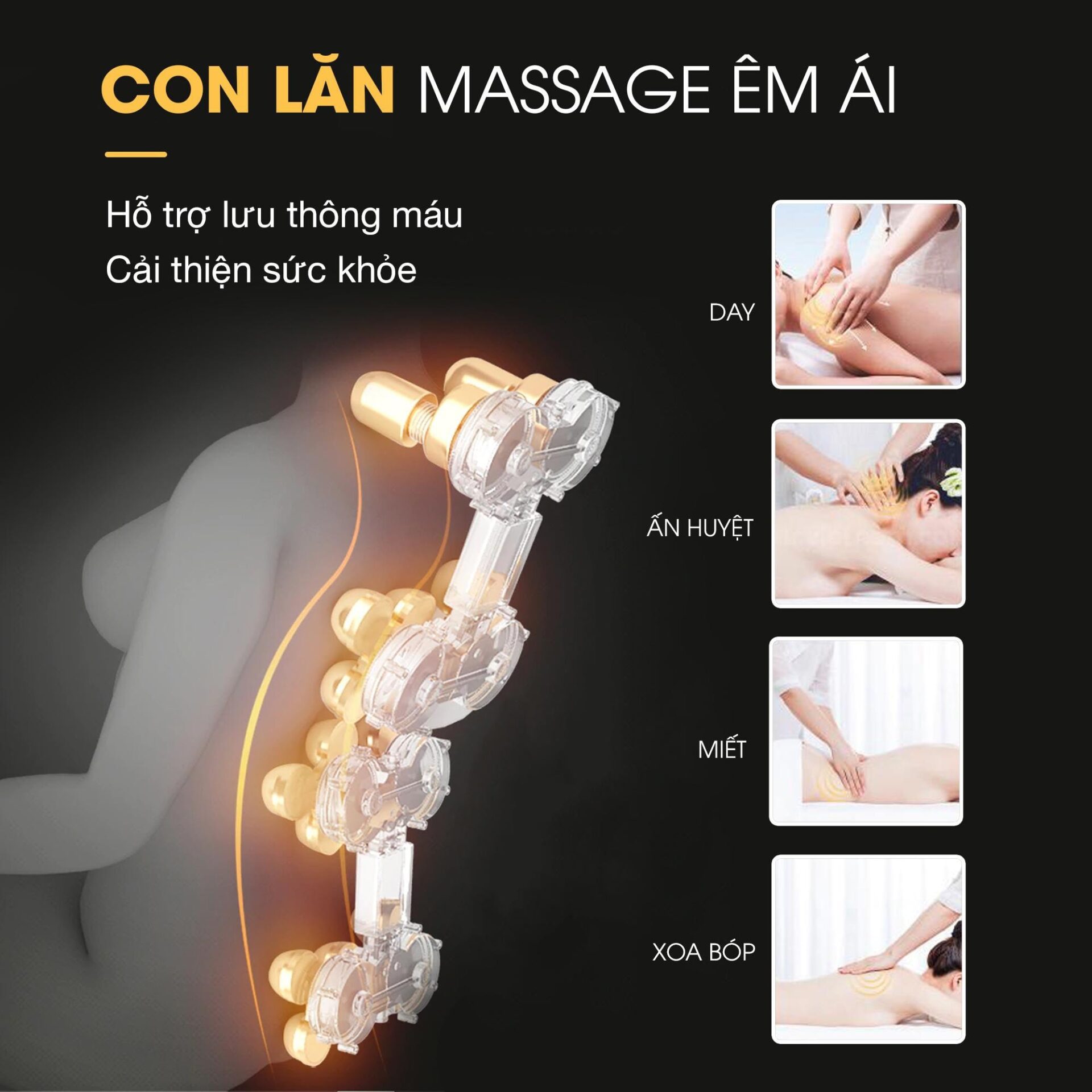 Con lăn 2D là gì? Nên sở hữu ghế massage con lăn 2D?